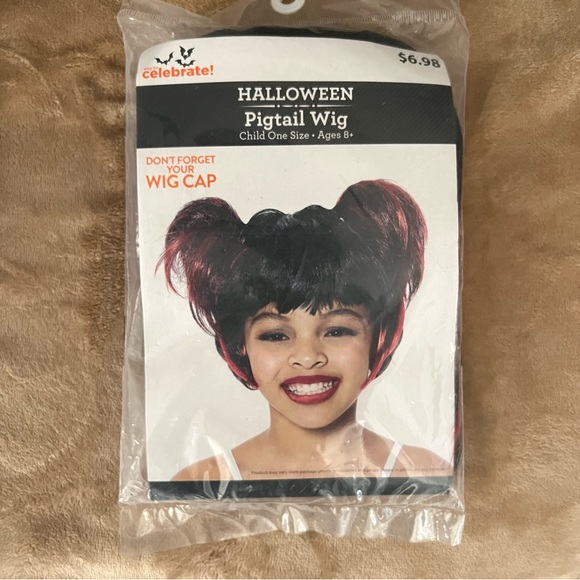 NEW Halloween Child One Size Pigtail Wig - Picture 1 of 2